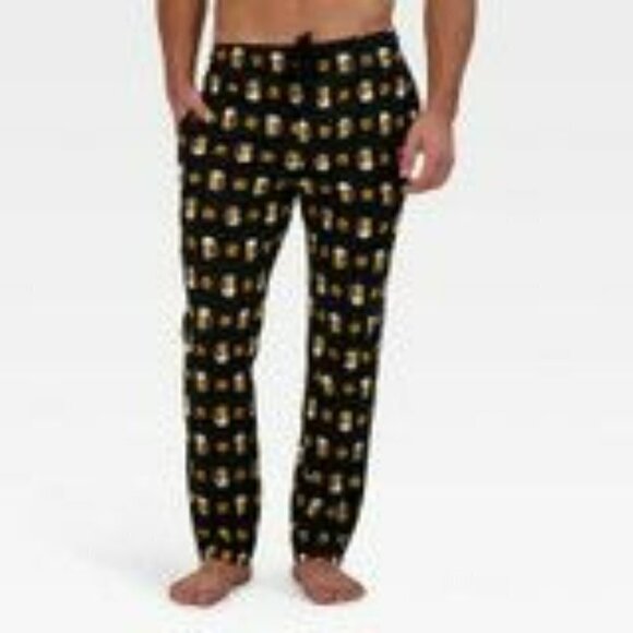 Men's Beer & Pretzel Food Print Pajama 2pc Set | Hanes | Small - Picture 10 of 10